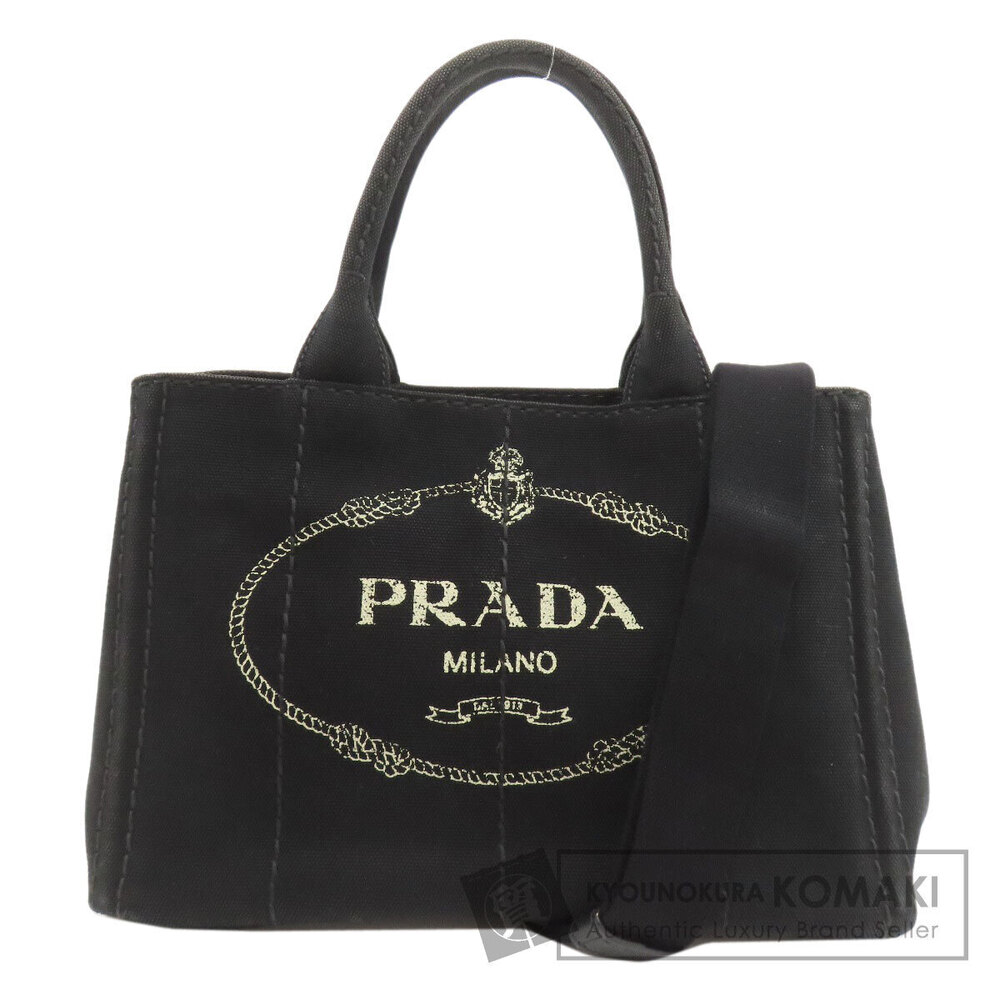 Prada Canapa 2way Handbag Canvas